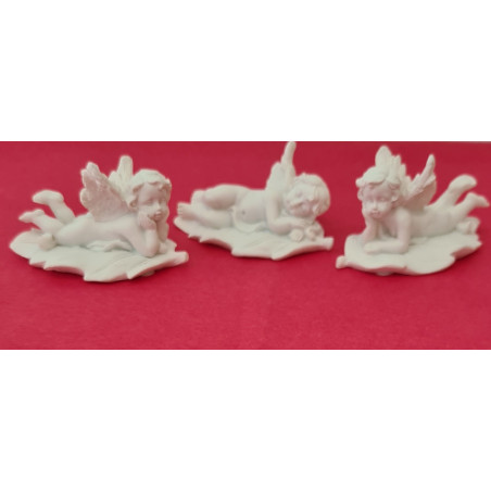 Lot de 9 anges 5cm (3 modèles assortis)