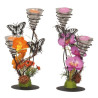 Lot de 8 décorations en métal avec papillons,2modèles assortis