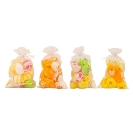 Lot de 12 sets d'oeufs plastiques 6x4cm